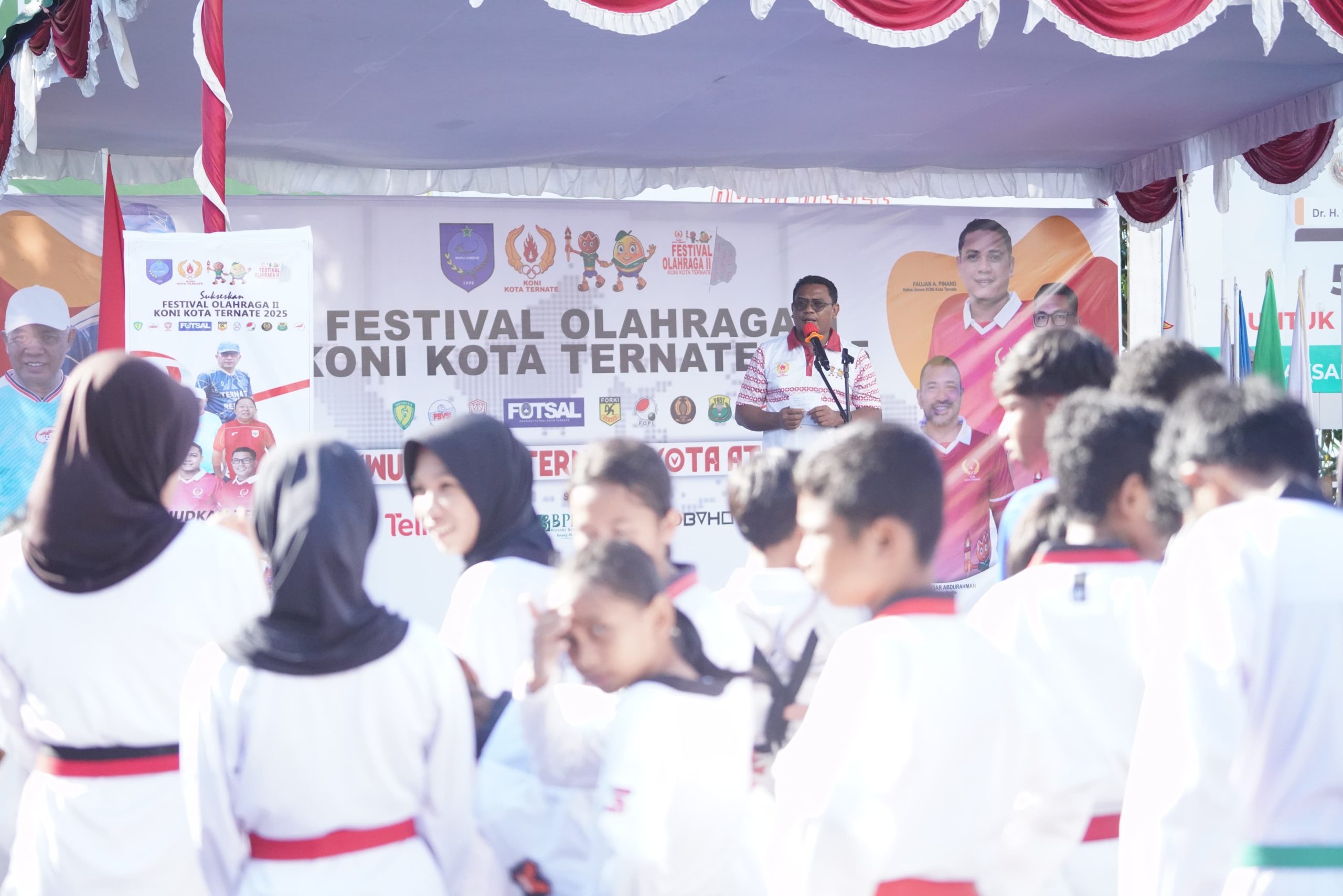 Ketua umum KONI Kota Ternate, Faujan A. Pinang